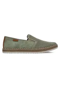 Espadrile barbati verde - textil - piele naturala - Verde