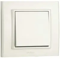 Intrerupator ST Mina Ovivo OV00421, 10A, 250V, IP20, natural alb