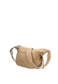 Geanta din material textil cu bareta de umar si buzunare laterale ajustabile Coralia Pro - Maro cafeniu