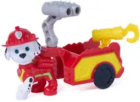 Set de joacă Spin Master Paw Patrol - The Dino Movie, remorcă pentru scule și Marshall