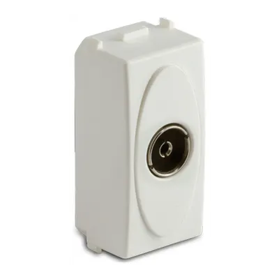 Priza TV finala, 9.5mm, alba