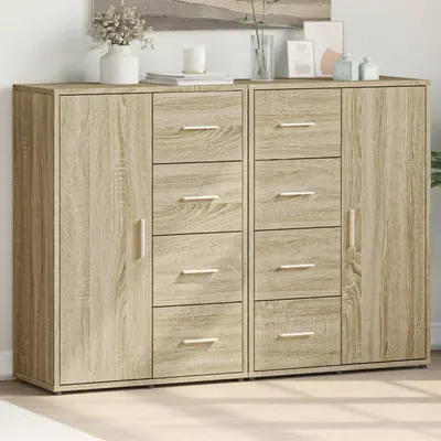 Gossi dulapuri, 2 buc., stejar sonoma, 60x31x84 cm, lemn prelucrat
