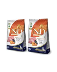 FARMINA N&amp;D GF Pumpkin Lamb &amp; Blueberry Puppy Mini 2 x 2,5 kg pentru catei de rasa mica