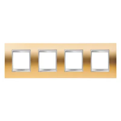Placa ornament CProiector HORUS LUX international - IN METALLISED TECHNOPOLYMER - 2+2+2+2 modul HORIZONTAL - GOLD - CProiector HORUS
