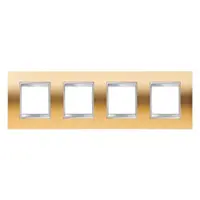 Placa ornament CProiector HORUS LUX international - IN METALLISED TECHNOPOLYMER - 2+2+2+2 modul HORIZONTAL - GOLD - CProiector HORUS