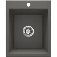Chiuveta bucatarie compozit fara picurator antracit mat Deante Eridan