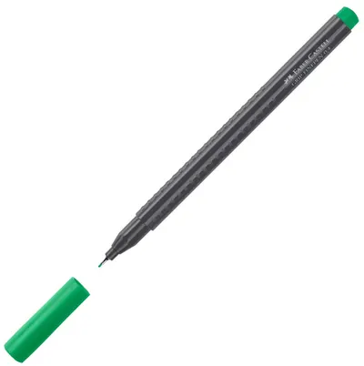 Liner Faber-Castell Grip - Verde smarald, 0.4 mm