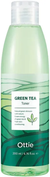 Ottie Green Tea Toner pentru față cu extract de ceai verde, 200 ml