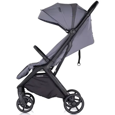 Carucior pentru copii Chipolino Diamond cloud grey, Cadru aluminiu, Spatar reglabil, suport picioare reglabil, Suspensii, greutate suportata 22 kg