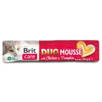 Recompense pentru pisici Brit Care Creamy Duo Mousse Chicken Pumpkin 4 buc x 14 gr