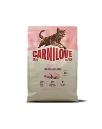 CARNILOVE True Fresh Cat Turkey Sterilised 2 kg curcan, pentru pisici sterilizate