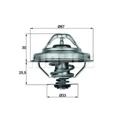Termostat, lichid racire MAHLE ORIGINAL TX 28 92D