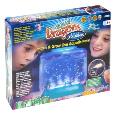 Set educativ STEM - AQUA DRAGONS Habitat Lumea subacvatica - acvariu Deluxe cu LED-uri