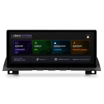 Navigatie BMW Seria 7 G11 G12 (2016-2023), Linux OS OEM, Varianta EVO, CarPlay Android Auto Wireless, MirrorLink, Camera AHD, 12.3 Inch