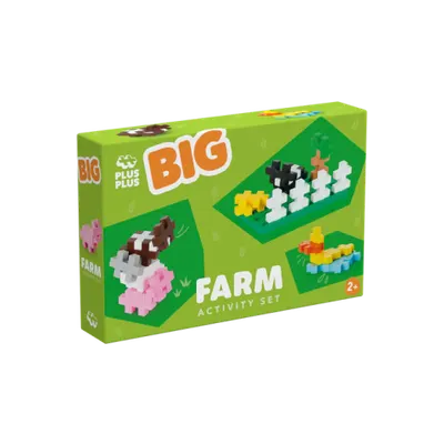 Set constructie Plus-Plus, 40 piese mari, Ferma