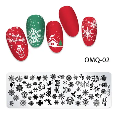 Matrita Metalica Nail Art - OMQ-02