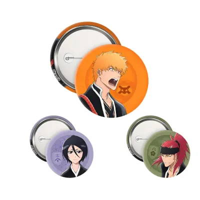Set Insigne Bleach TYBW - Ichigo, Rukia, Renji