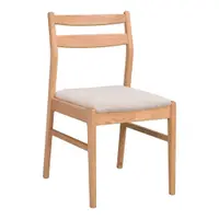 Scaun de dining crem/în culoare naturală din lemn de stejar Kerwin – Rowico
