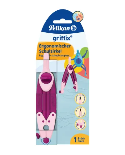 Compas scolar Griffix, Herlitz, Pelikan, Roz