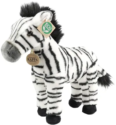 Jucărie de pluș Rappa Eco prietenii - Zebră, 30 cm