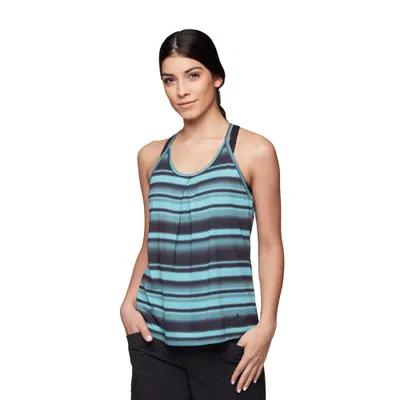 Tricou de drumeție pentru femei Black Diamond Integrale Tank dungi coastale