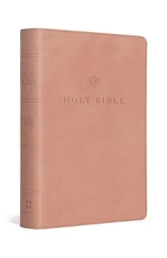 ESV Large Print Compact Bible, Red Letter (Trutone, Blush Rose)