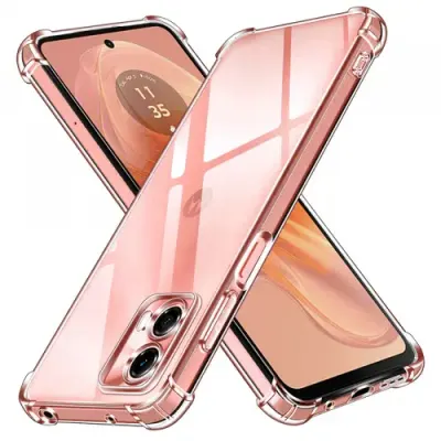 Husa pentru Motorola Moto G04s / E14 / G04 / G24, Techsuit, Shockproof Clear, Transparenta