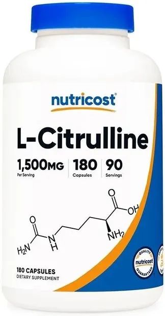 L-Citrulline, 1500 mg, 180 capsule, Nutricost