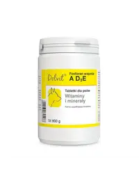 Suplimente pentru câini cu calciu, fosfor și vitamine AD3E DOLFOS Dolvit 800 g