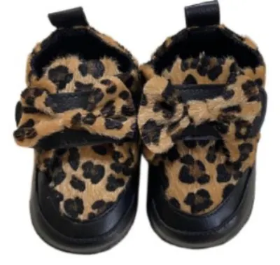 LoveMAXX Bebe bucle - Leopard, mărimea 19, negre