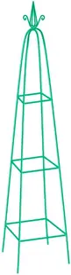Piramidă decorativă de grădina pentru plante cățărătoare Palisad - 691278, 198 х 33 cm, verde