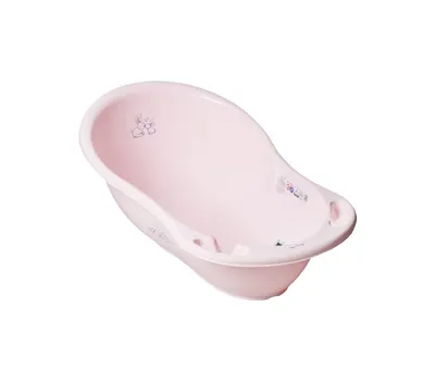 Cadita plastic copii 102 cm Little Bunnies Roz