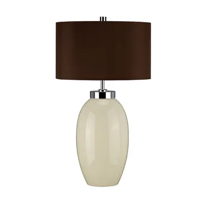 Veioza Victor 1 Light Small Table Lamp – Cream