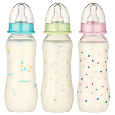Biberon PP fara BPA, decor buline, tetina rotunda M, 48010, Baby Nova | 240 ml