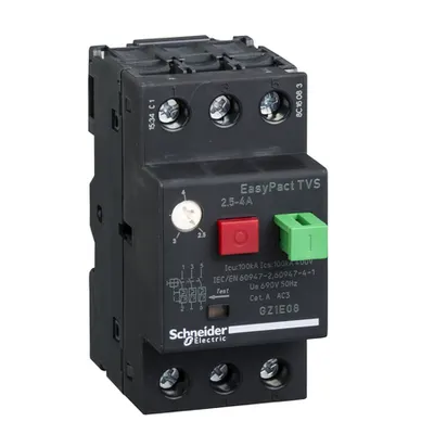 motor circuit breaker GZ1 - 3 poles 3d - 2.5..4A - thermomagnetic trip unit