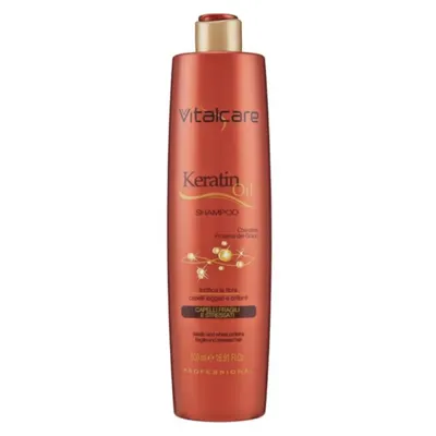 Sampon Vitalcare Keratin Oil, pentru Par Fragil, 500 ml