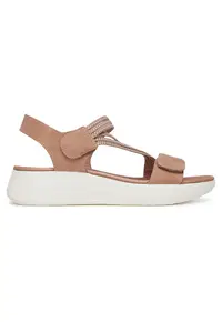 Sandale dama - roz - material sintetic - inchidere velcro