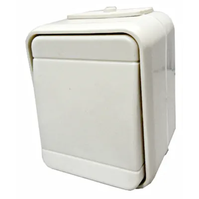 Intrerupator simplu IP44, alb