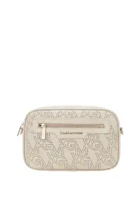 Geanta crossbody din piele ecologica - Bej