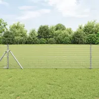 vidaXL Gard de Sârmă Sudată pentru Fixare în Pământ 100 x 0,8 m Plasă
