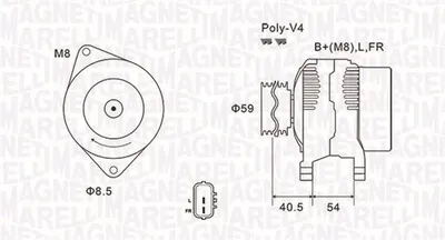 Alternator (14V, 90A) HYUNDAI I30; KIA CEE D, PRO CEE D 2.0 2.0LPG intre 2006-2012