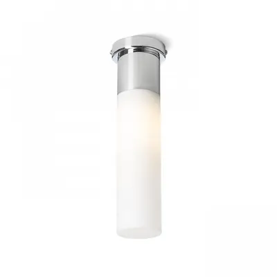 EIGHT Plafoniera opal-colored sticla/crom 230V E27 28W IP44