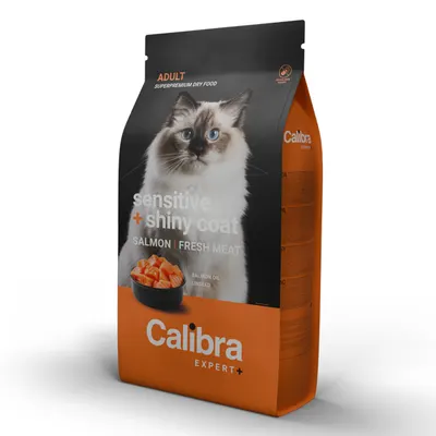 Calibra Cat Expert+ Adult Sensitive & Shiny Coat 1,5 kg