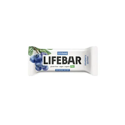 Baton cu afine si quinoa bio 40g Lifebar