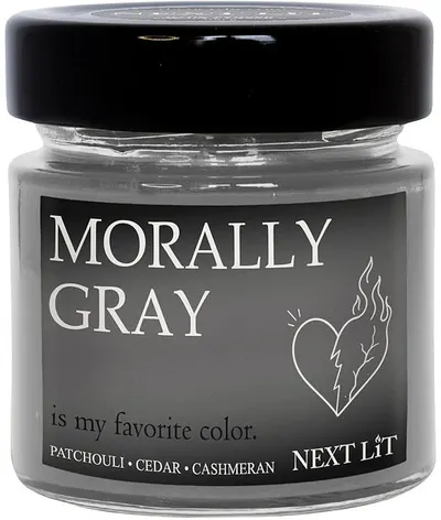 Lumânare parfumată Next Lit Burning Tropes - Morally Gray, 100 g