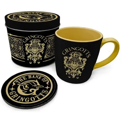 Set de cană 370 ml și coaster cu cutie Harry Potter