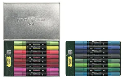 Set de markere acrilice Faber-Castell Multimark - Kicks, 16 bucăți