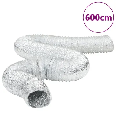 vidaXL Conductă de ventilație, 6 m, Ø15 cm, aluminiu