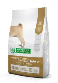 Nature's Protection Dog Adult Weight Control Sterilised, pui, hrana uscata pentru caini adulti sterilizati cu tendinta de ingrasare, 4 kg