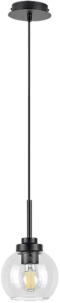 Pendel Rabalux - Tirina 75006, IP44, E27, 1 x 15 W, negru mat